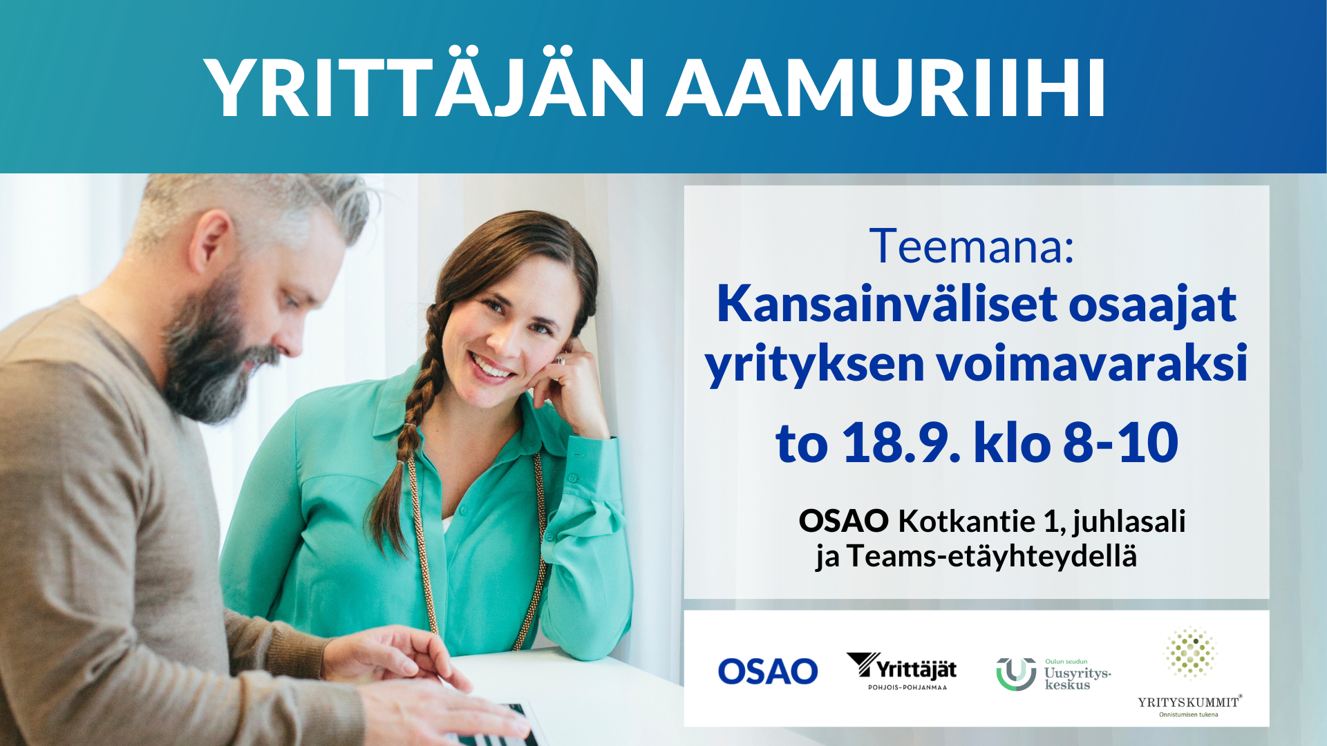 Yrittäjän aamuriihi 18.9.2025